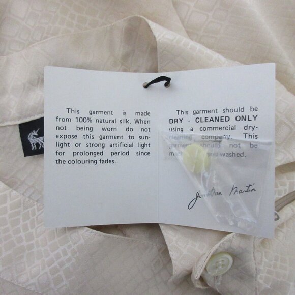 VTG 100% Silk Blouse & Skirt 2-Piece Set Sz 10 Sophisticates by Jonathan Martin - Picture 12 of 14